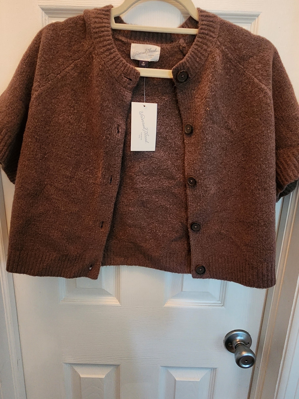Universal Threads Womans Crop Sweater  Button-Front Cozy Cardigan Jacket